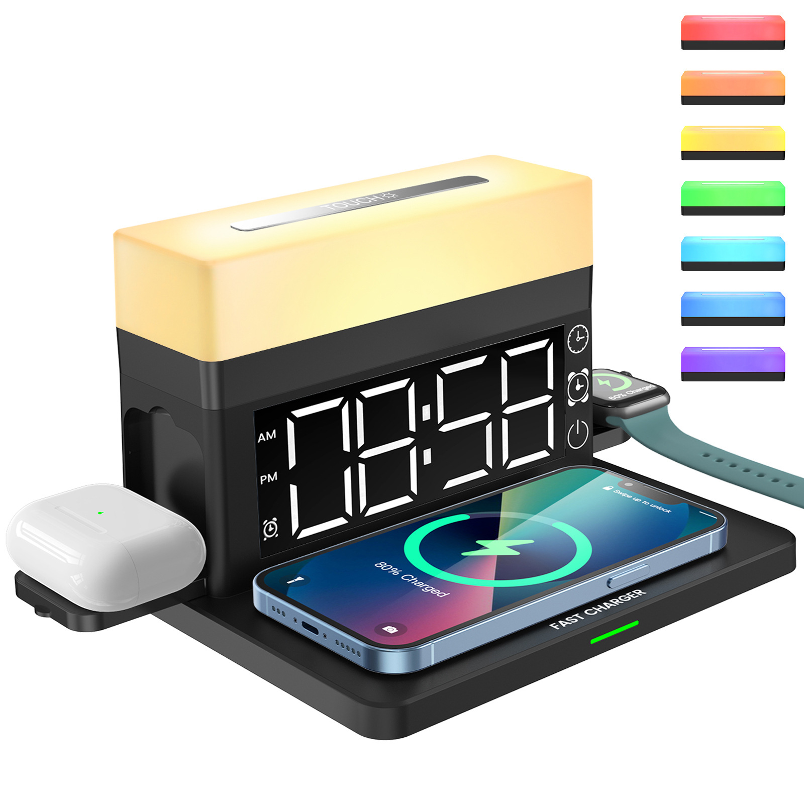 Office Furniture Installation - Desk Digital Alarm Clocks with 15W