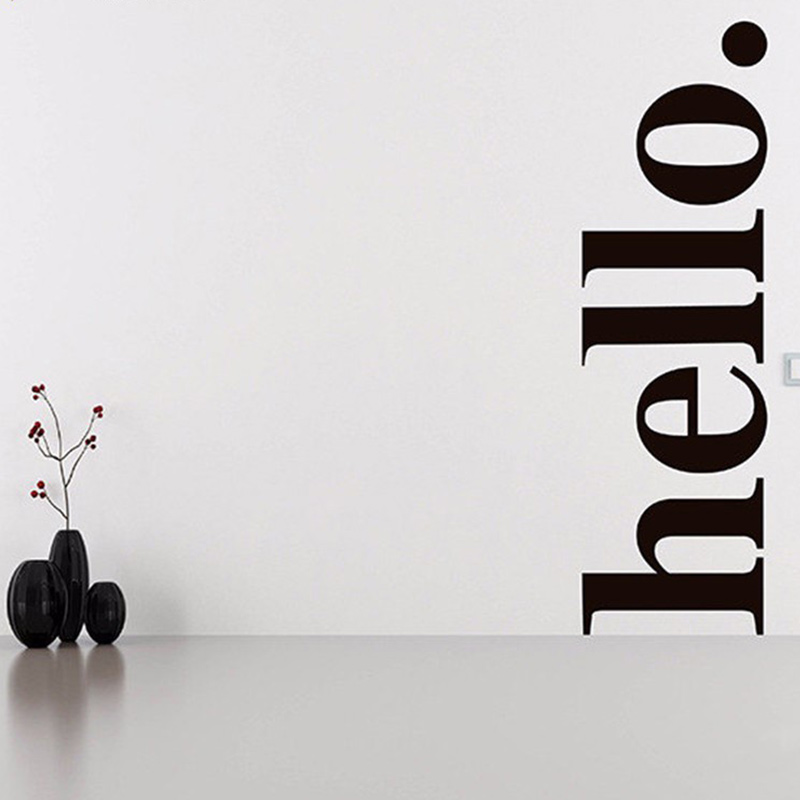 Office Furniture Outlet - Hello Quotes Wall Sticker Vinyl Home