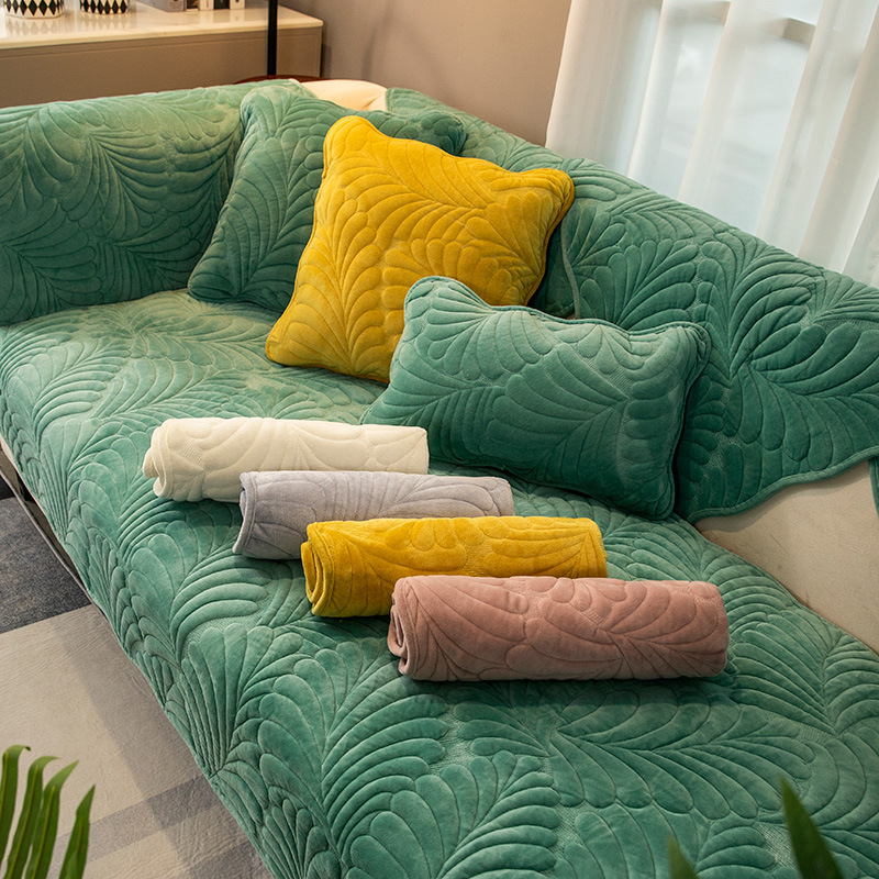 Office Furniture Dimensions - Thickened Plush Sofa Cover Universal Living