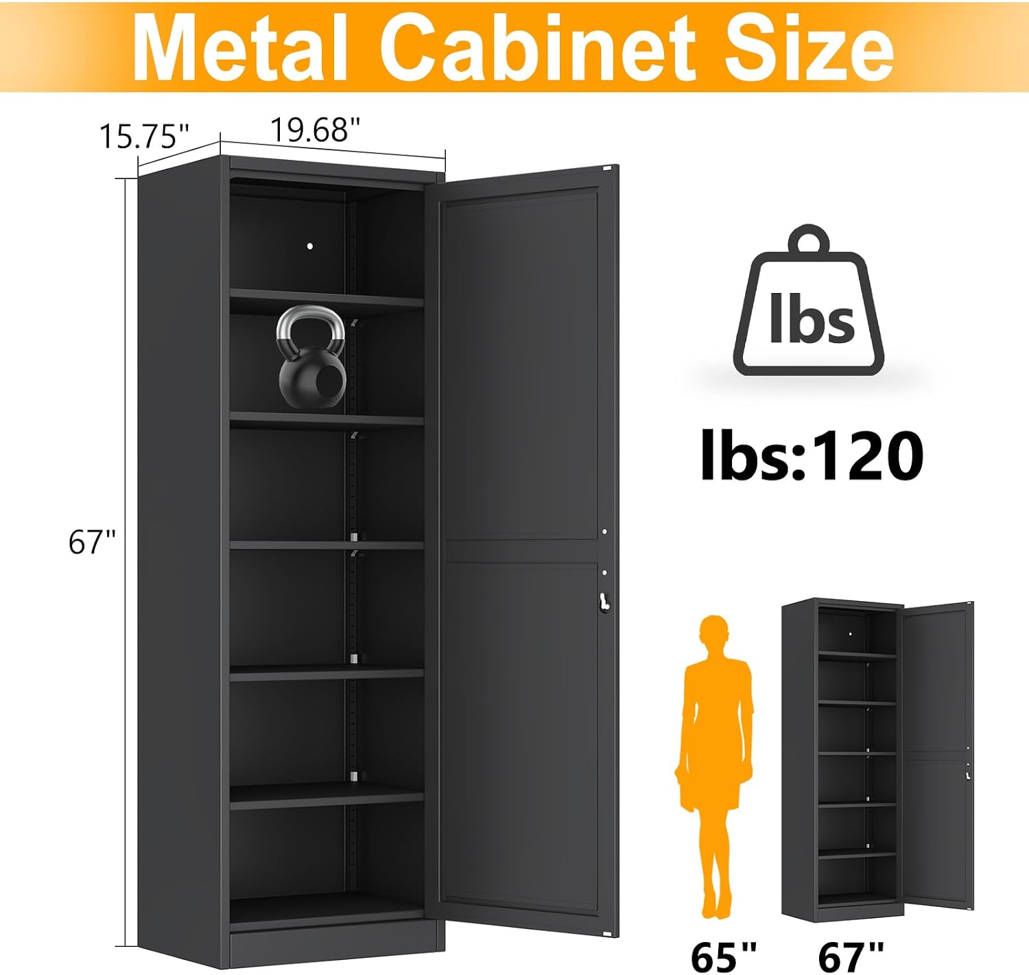 67 Inch Tall Narrow Metal Lock - Locker Storage Metal review and price