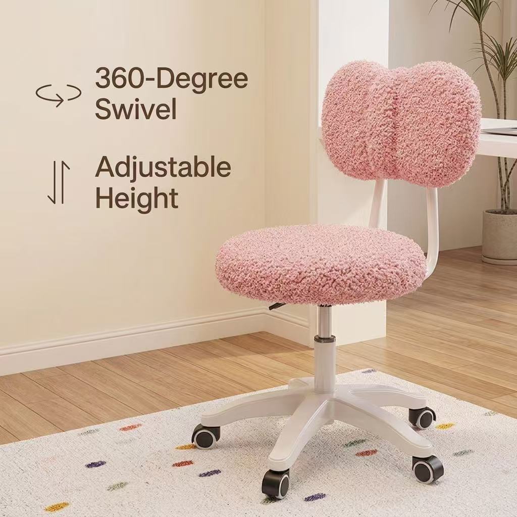 Cute Boucle Swivel Office Chai - Office Furniture Ergonomic review and price