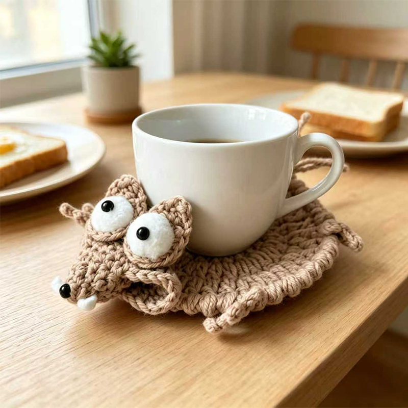 Cute Crochet Animal Coaster Ha - Office Furniture China review and price