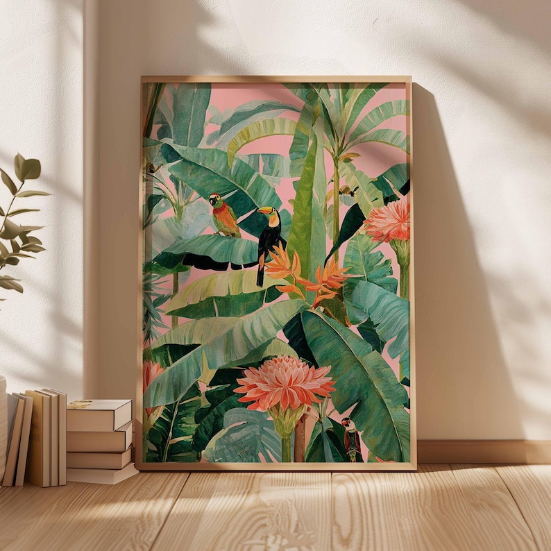 1pc Retro Tropical Canvas Post - Office Furniture And Design review and price