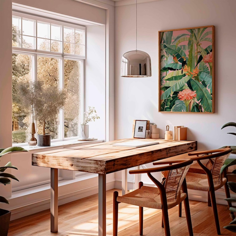 1pc Retro Tropical Canvas Post - Office Furniture And Design review and price