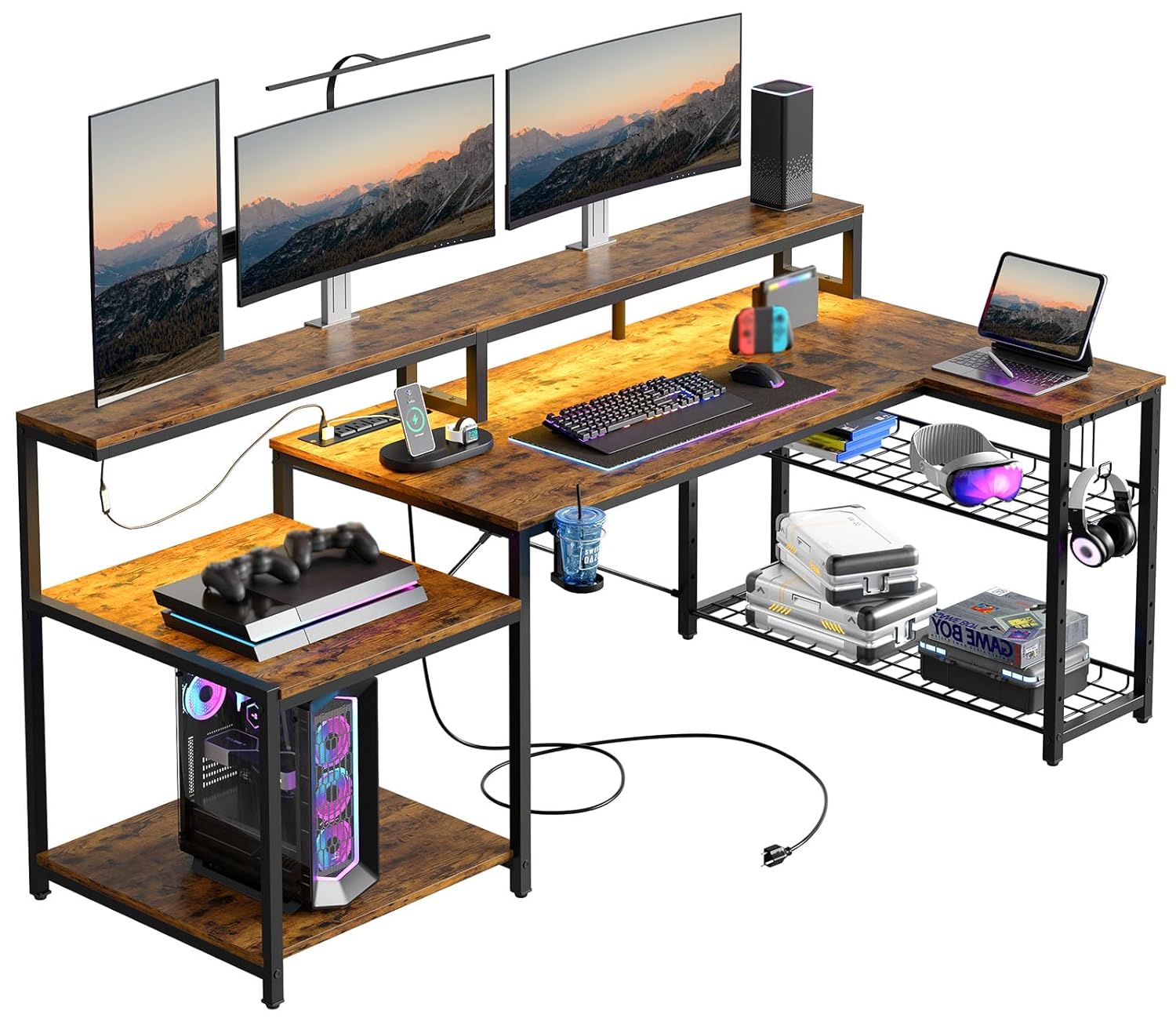 71.5 inch Computer Desk with P - Office Furniture Outlet review and price