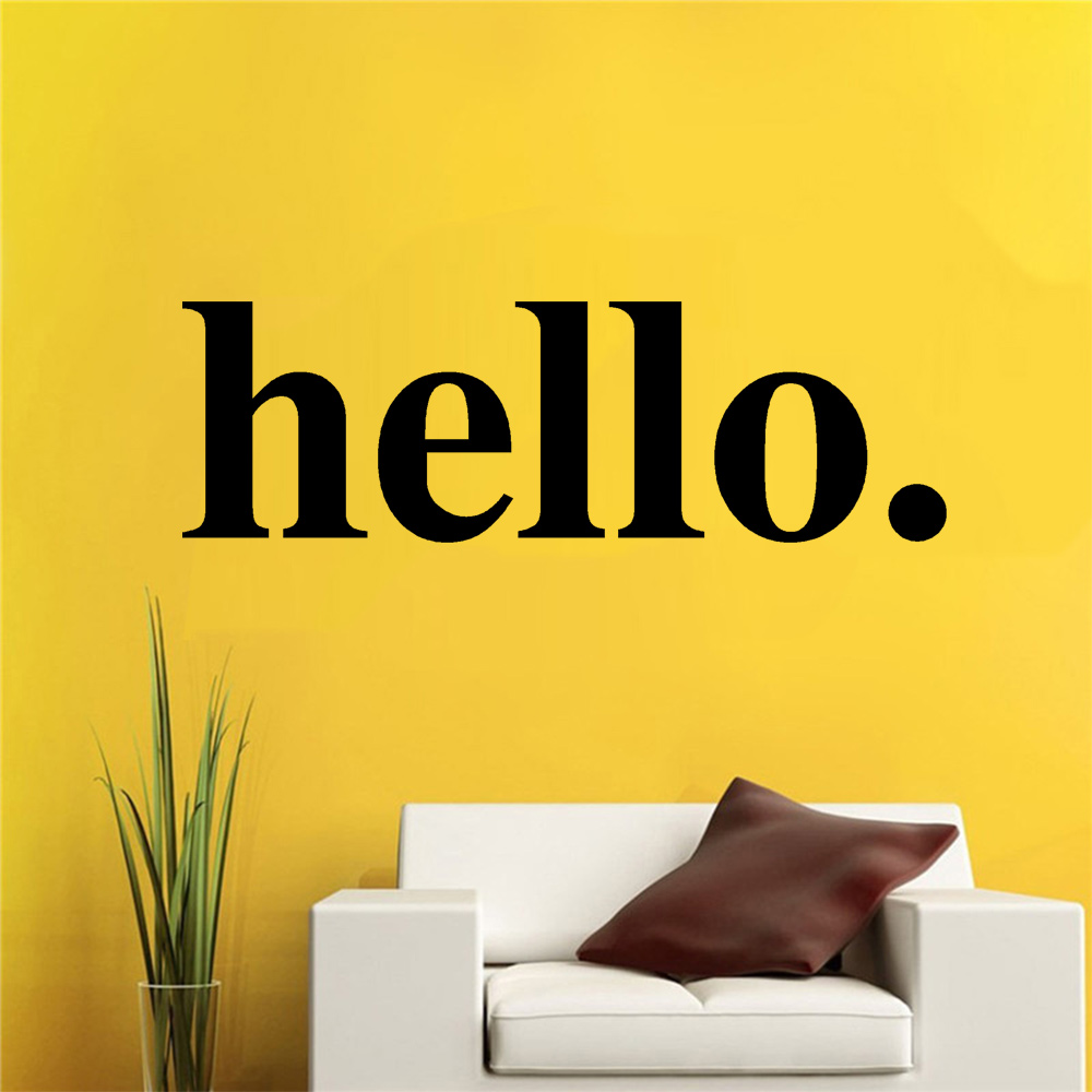 Hello Quotes Wall Sticker Viny - Office Furniture Outlet review and price