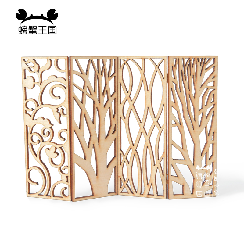 4pcs Wooden Miniature Partitio - Partition Screen Divider review and price