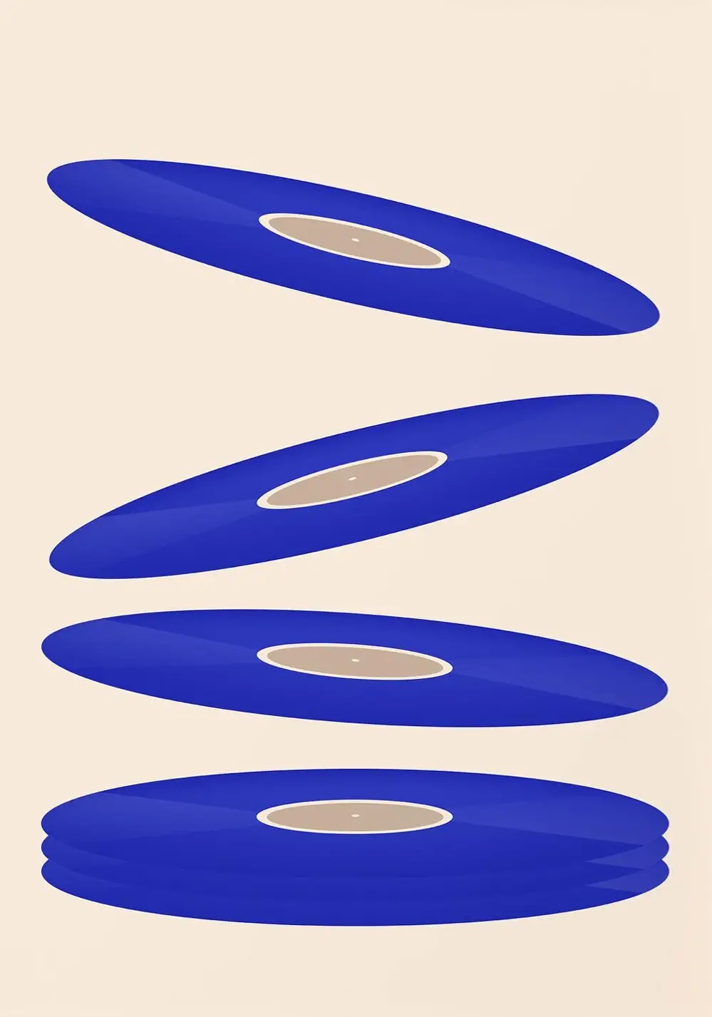 Mid Century Vinyl Record Canva - Office Furniture And Design review and price