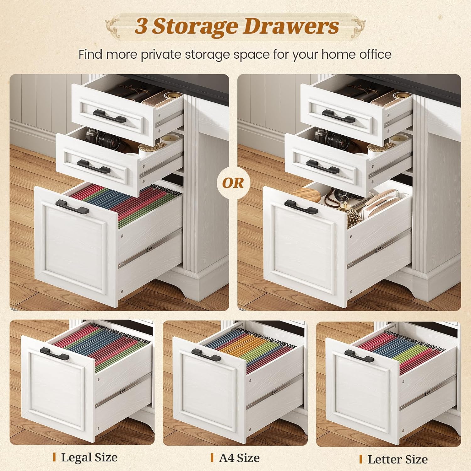 L Shaped Desk with Hutch & 3 D - Office Furniture Outlet review and price