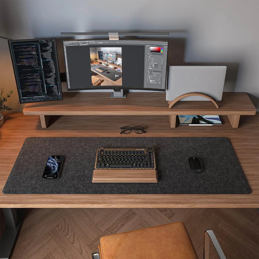 Felt Desk Mat Computer Mat for - Office Furniture China review and price