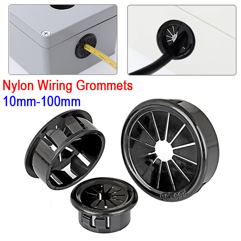 2~50pcs Black Plastic Cable Ho - Office Furniture Outlet review and price