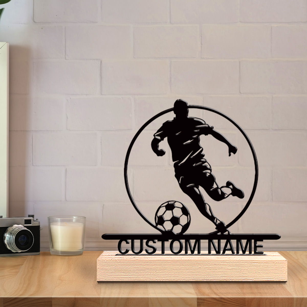 Custom Soccer Player Metal Sta - Office Furniture Desk review and price
