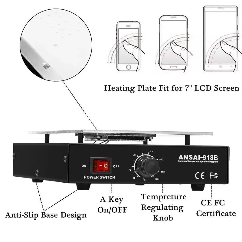 450W Durable 7 inch Phone LCD  - Partition Screen Divider review and price