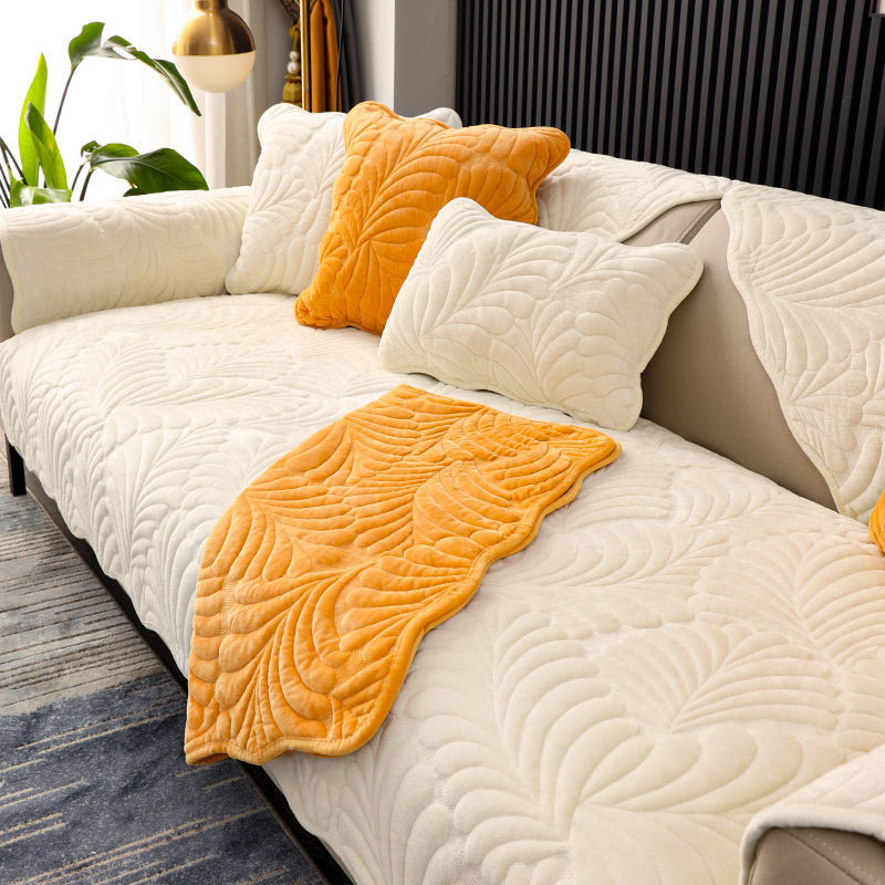 Thickened Plush Sofa Cover Uni - Office Furniture Dimensions review and price