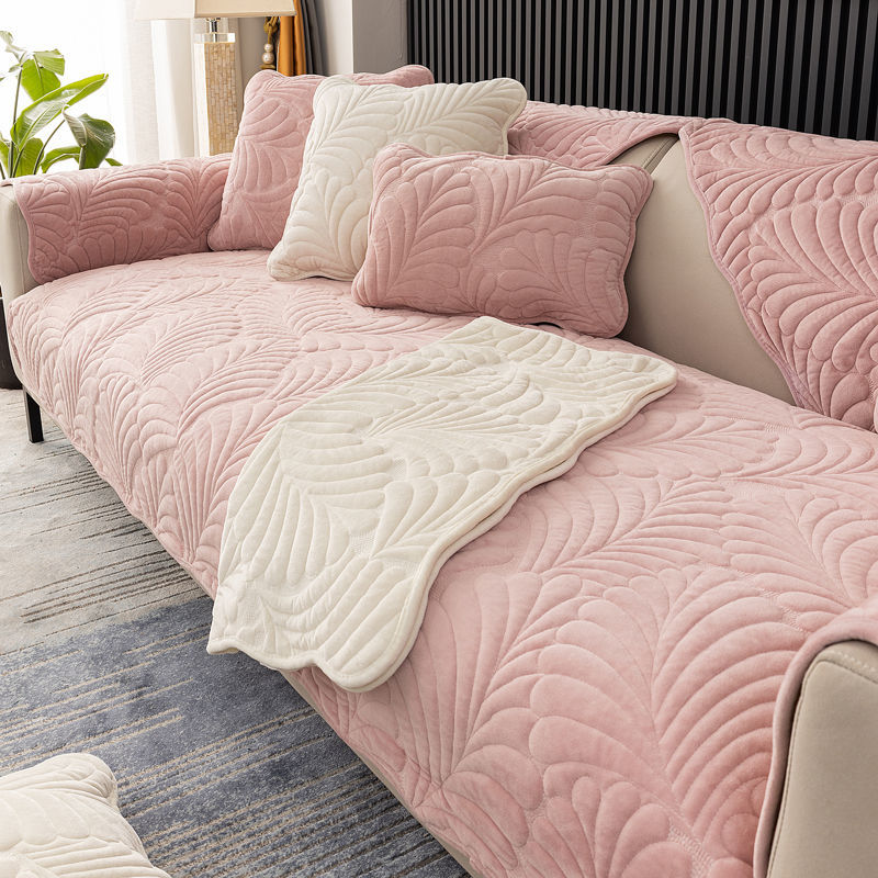 Thickened Plush Sofa Cover Uni - Office Furniture Dimensions review and price