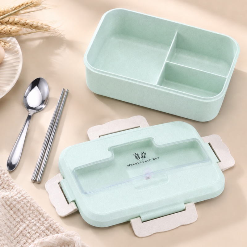 Wheat Straw Lunch Box Microwav - Office Furniture China review and price